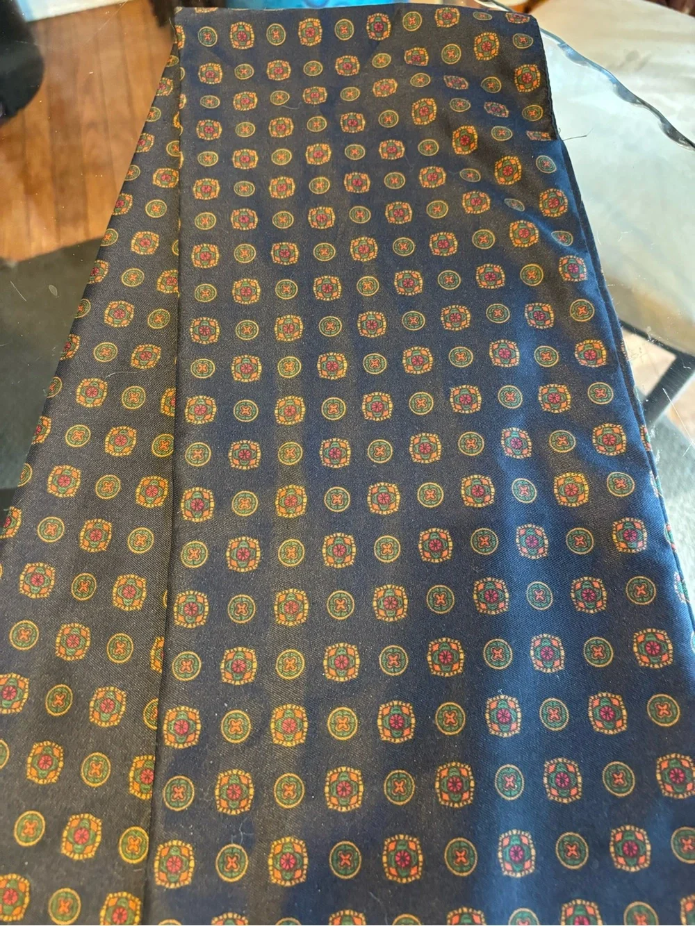 Vintage navy checked